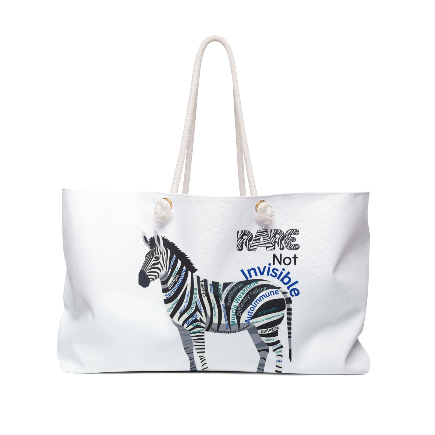 Rare Zebra Print Weekender Bag - Perfect for Travel & Weekend Getaways
