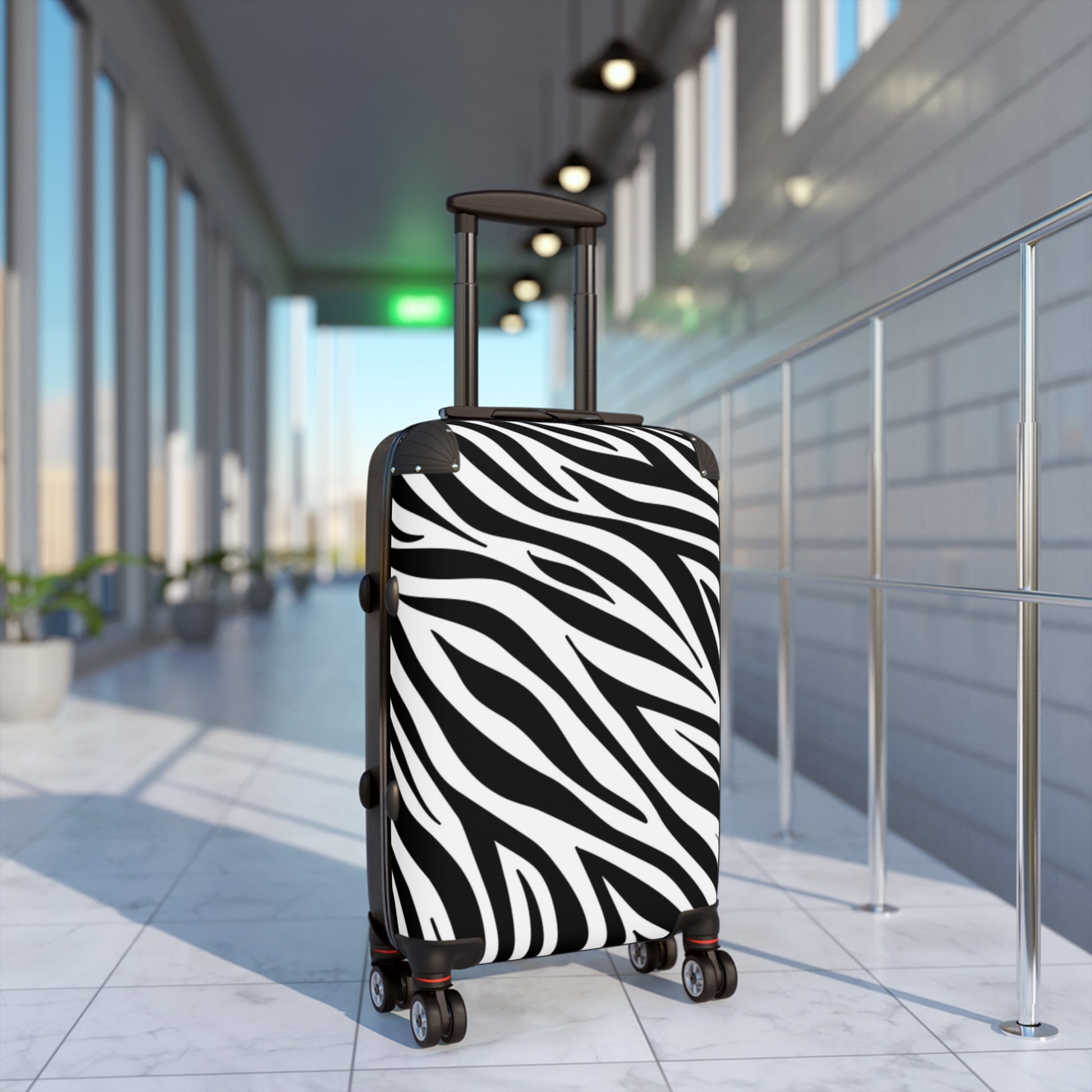 Zebra Print suitcase - Main Image