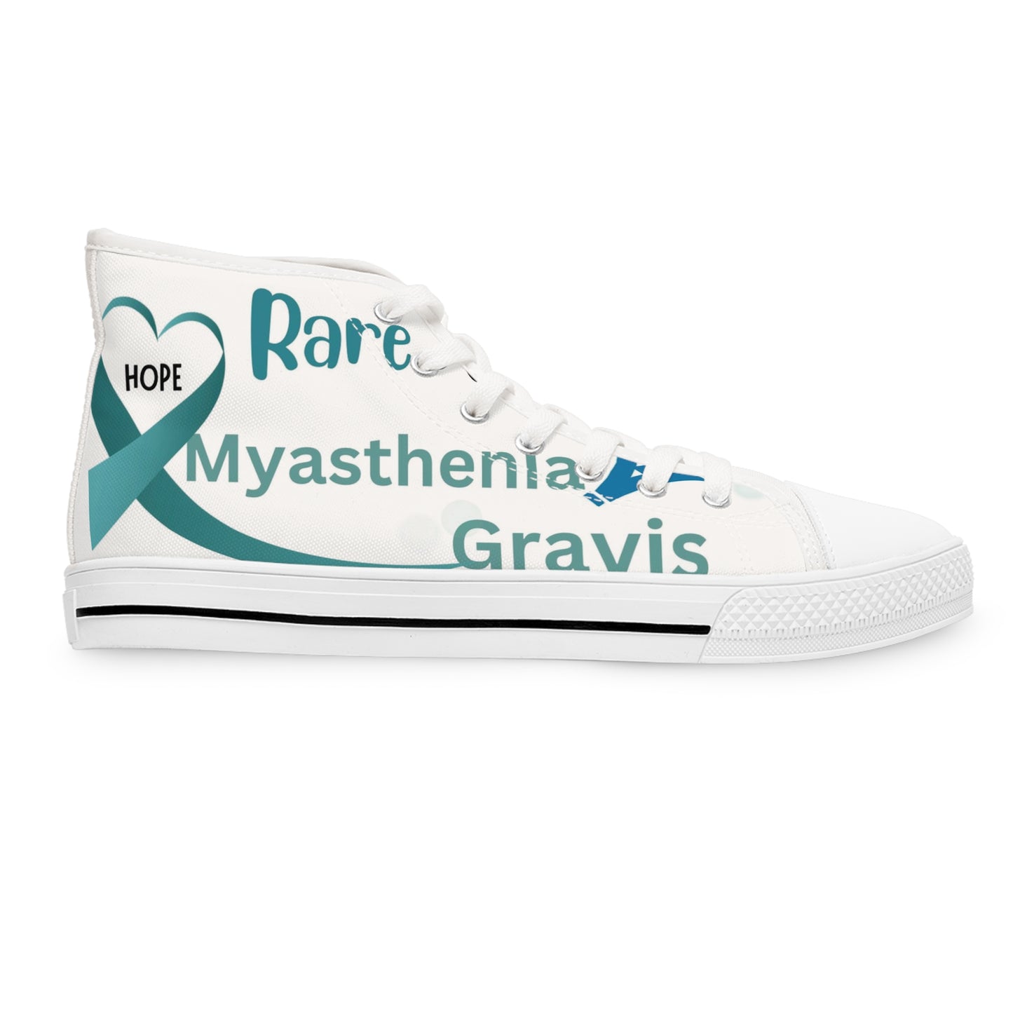 Awareness for Myasthenia Gravis Women's High Top Sneakers