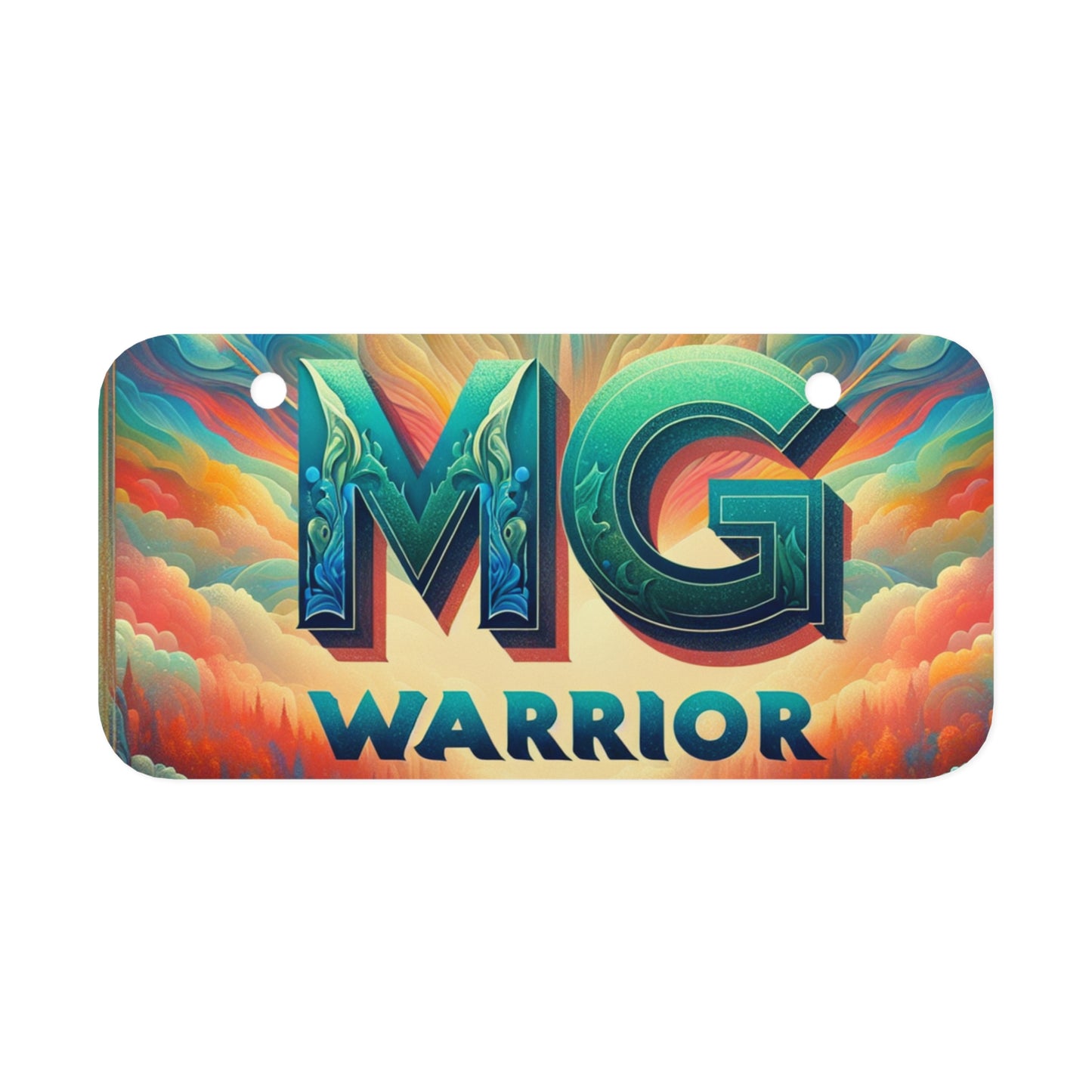 Mini MG Warrior License Plate
